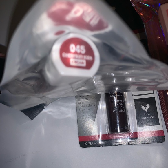 NYX, L'Oreal, & Flower Beauty Cranberry/Crimson Shades 3 Pc Lip Lot For Fall - Picture 4 of 7
